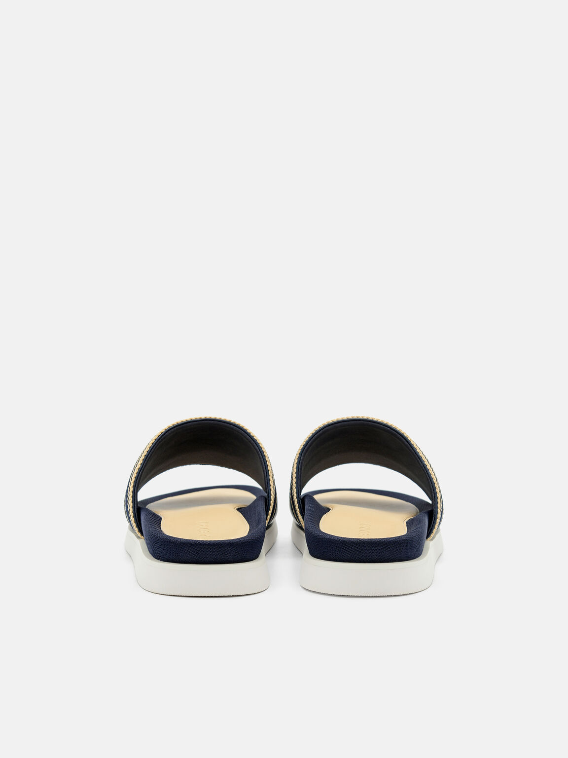 Striped Band Slide Sandals, 