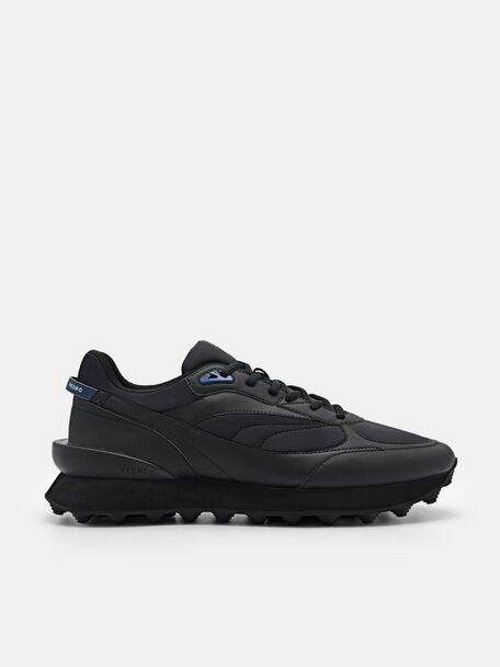Stadium Nylon Sneakers, Black, hi-res