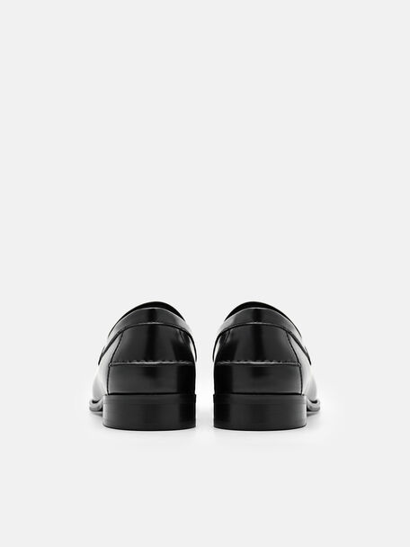 PEDRO Icon Leather Heel Sandals, Black