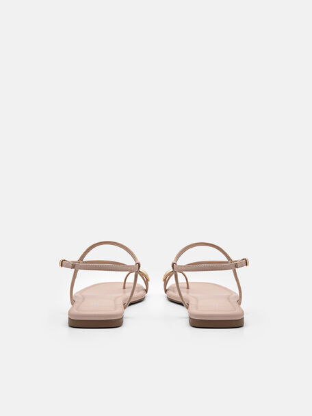 PEDRO Icon Leather Heel Sandals, Black