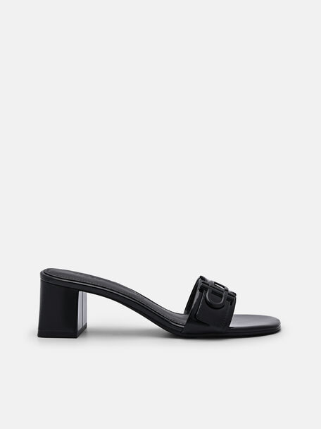 PEDRO Icon Leather Heel Sandals, 