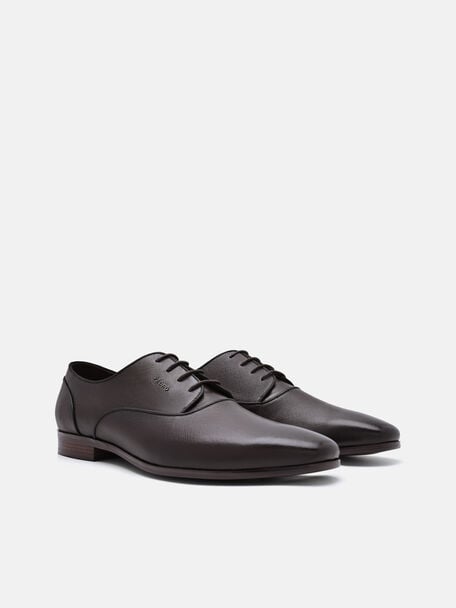 Saffiano Leather Derby Shoes, , hi-res