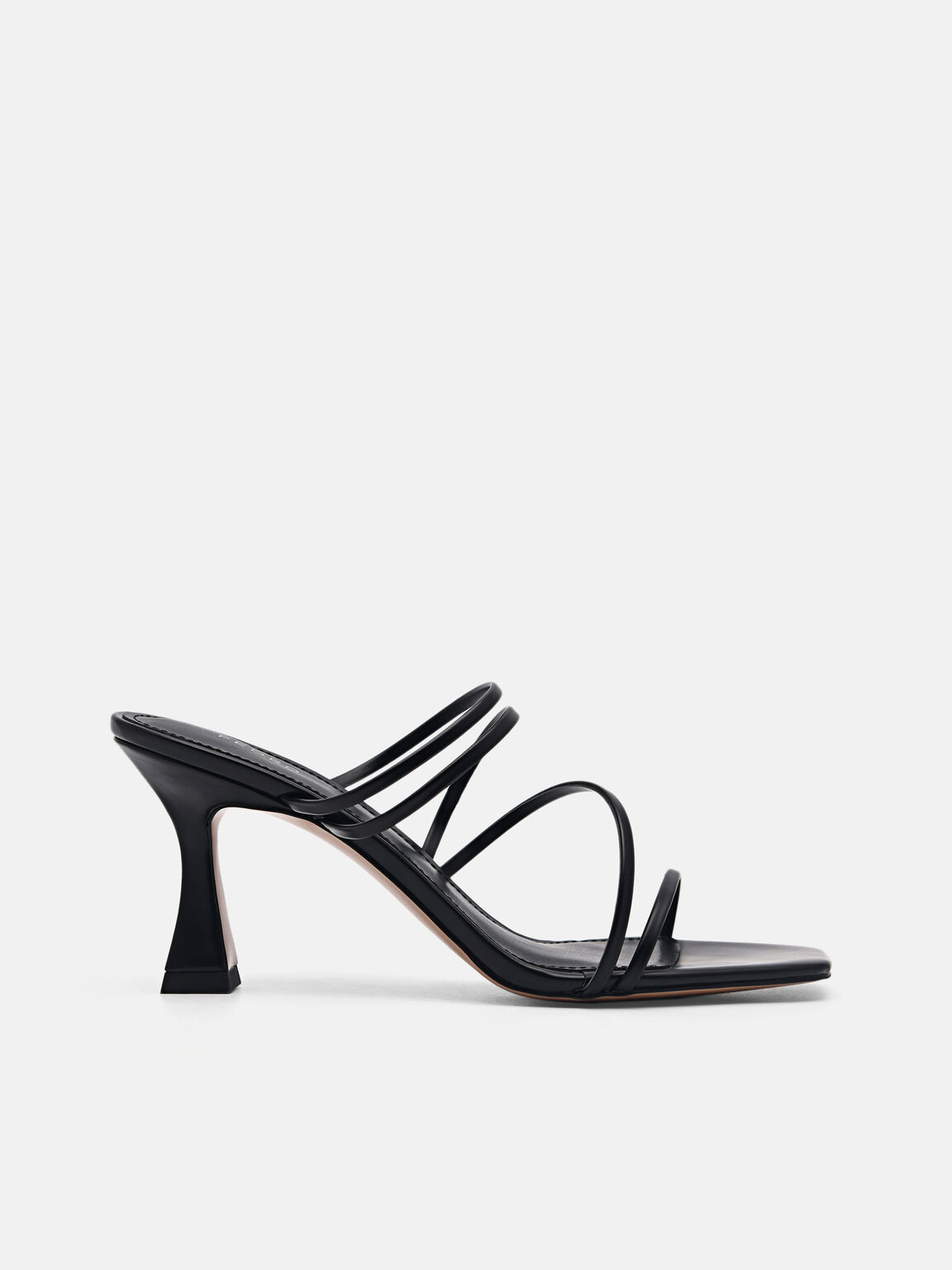 Strappy Heel Sandals - Black, Black, hi-res
