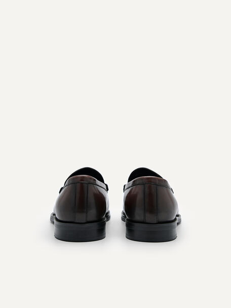 PEDRO Icon Leather Heel Sandals, Black