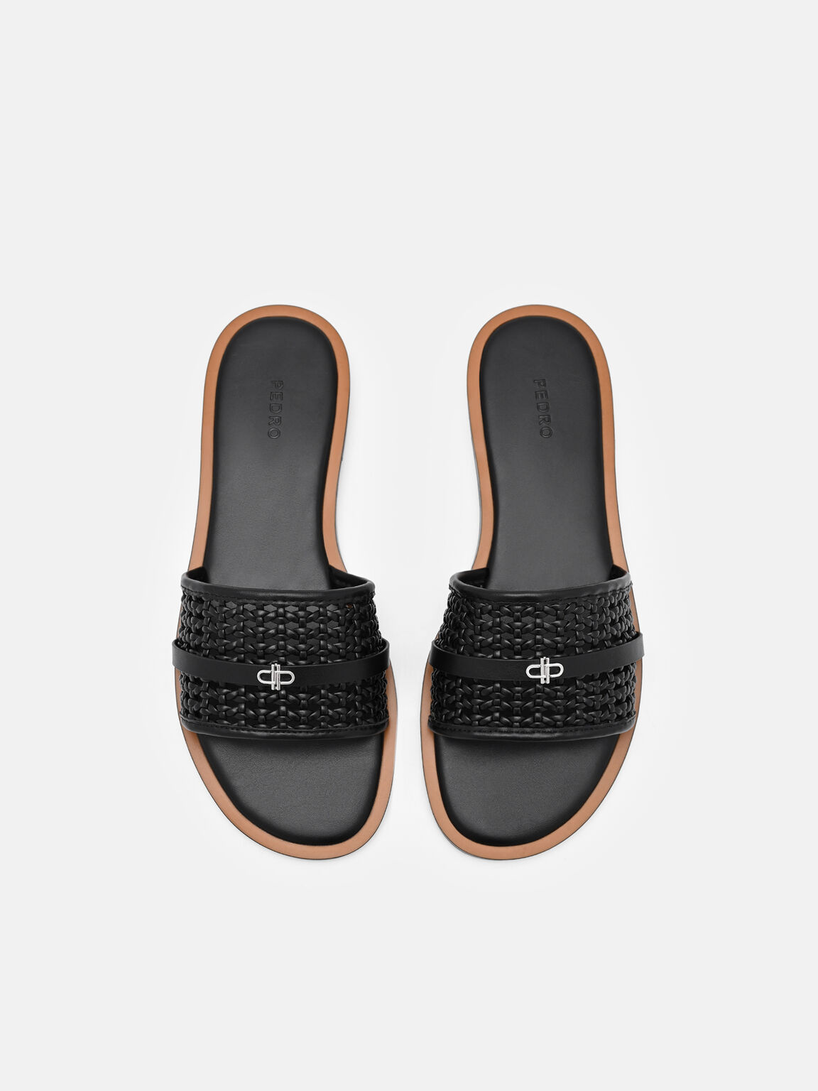 Sadie Woven Slide Sandals, , hi-res