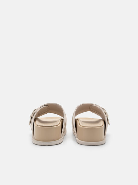 PEDRO Icon Leather Heel Sandals, Black