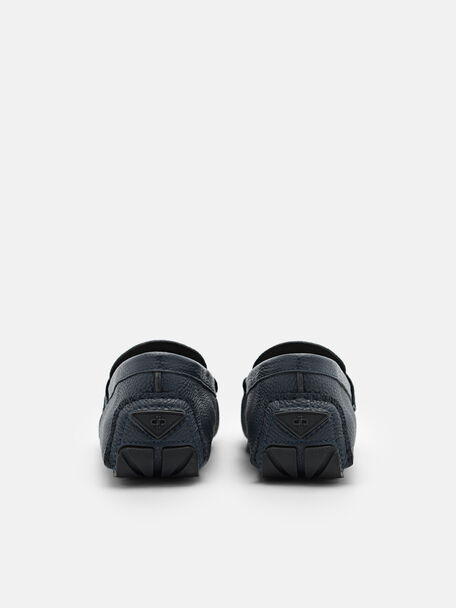 PEDRO Icon Leather Heel Sandals, Black