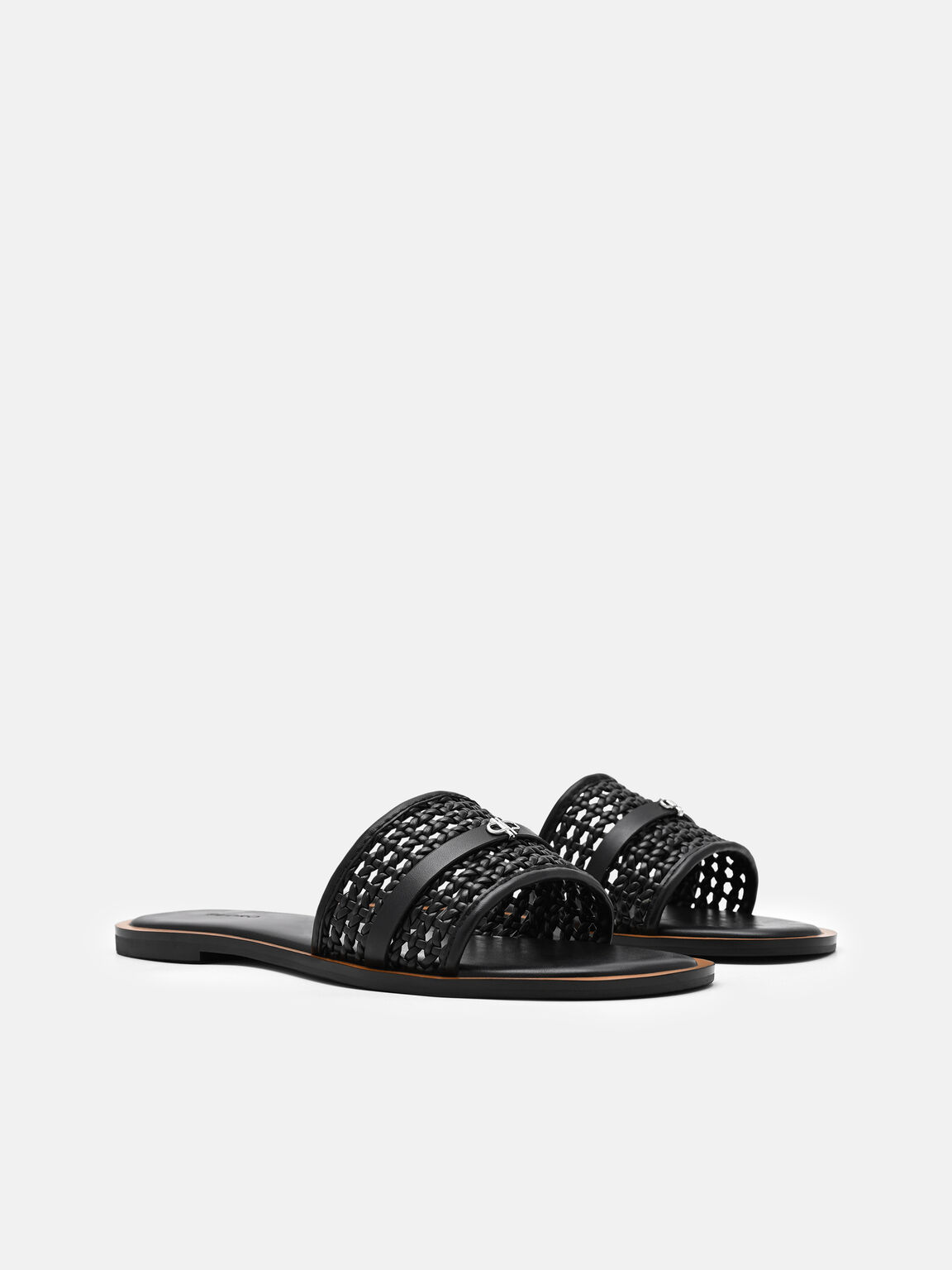 Sadie Woven Slide Sandals, , hi-res