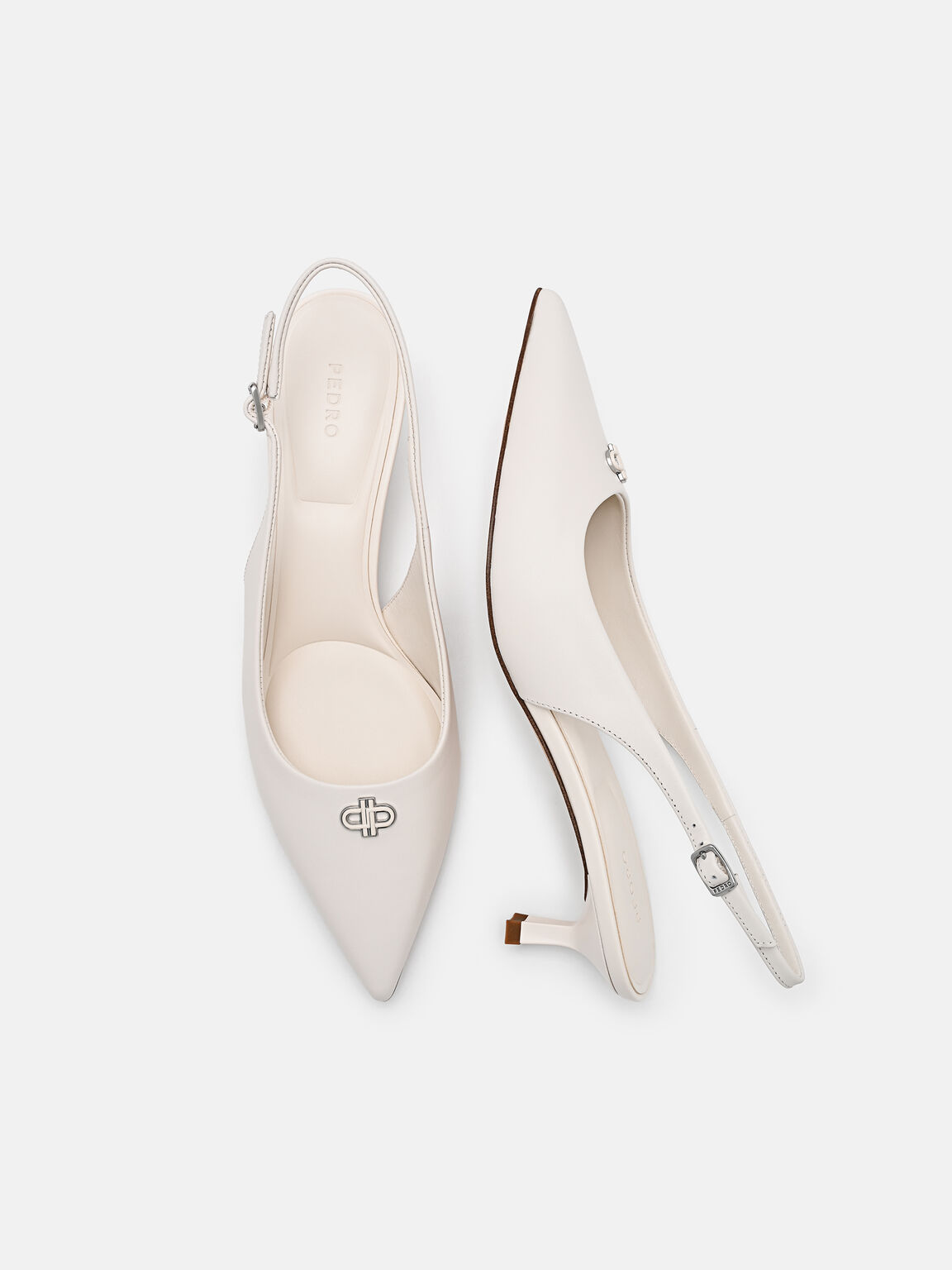 Sepatu Hak Slingback Kulit, , hi-res