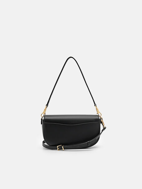 Leather Shoulder Bag, , hi-res