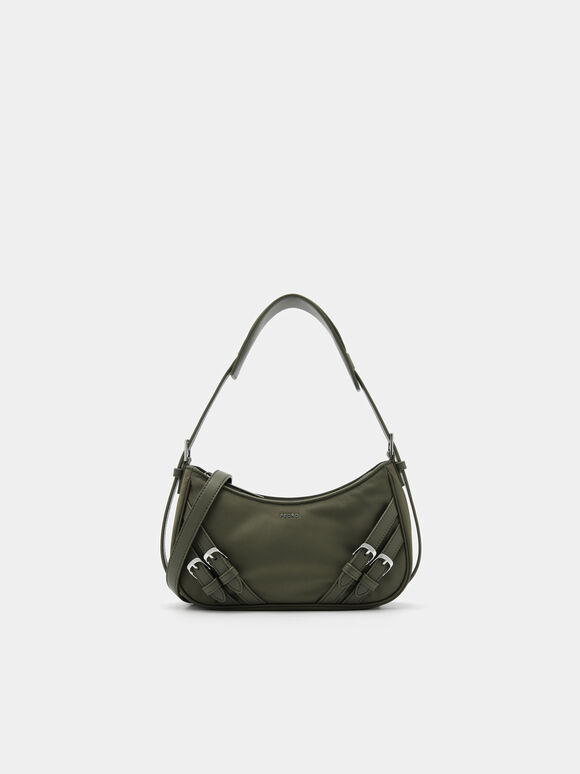 Helix Buckle Shoulder Bag, 