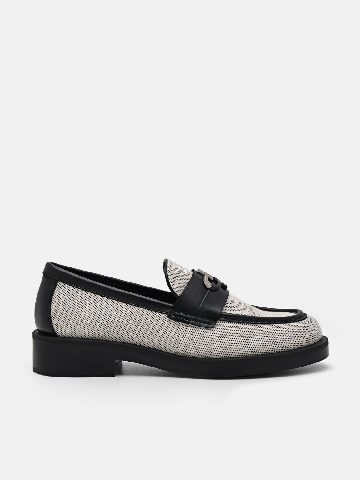 PEDRO Icon Canvas Loafers, Black, hi-res