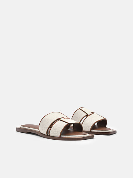 PEDRO Icon Leather Heel Sandals, Black