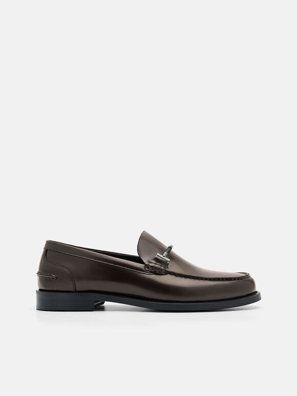 Leather Horsebit Loafers, 
