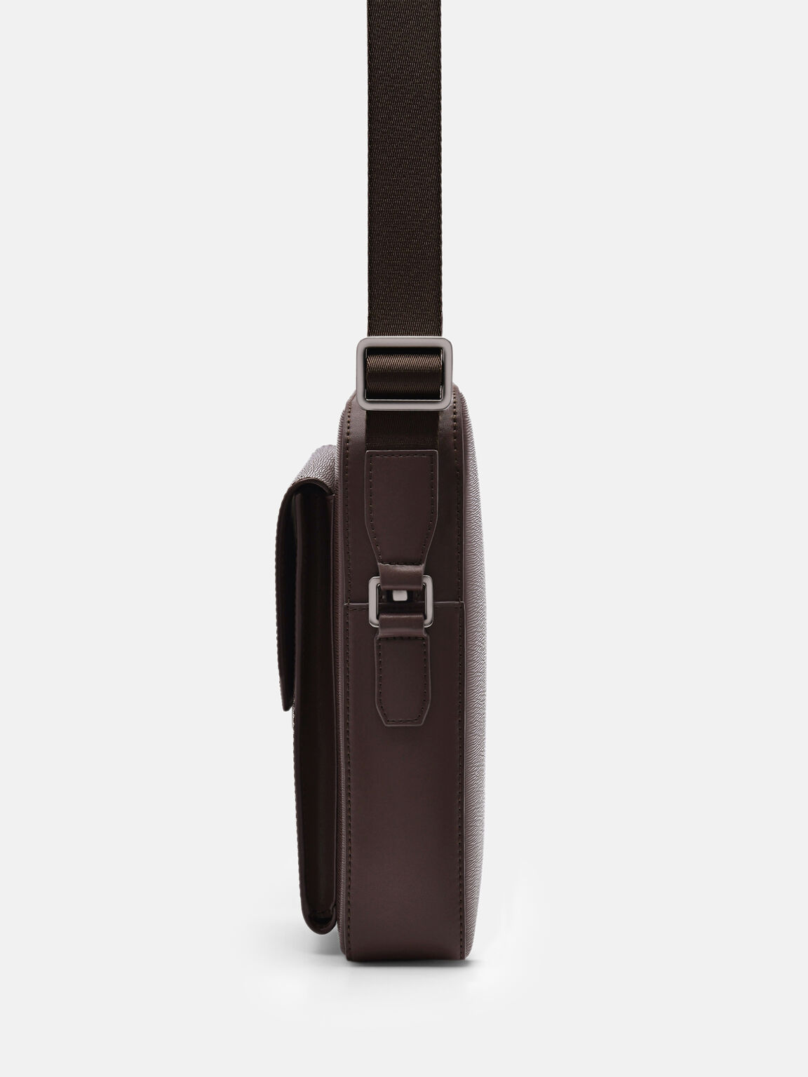 Henry Leather Sling Bag, Dark Brown