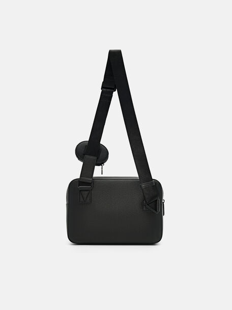 PEDRO Icon Leather Heel Sandals, Black