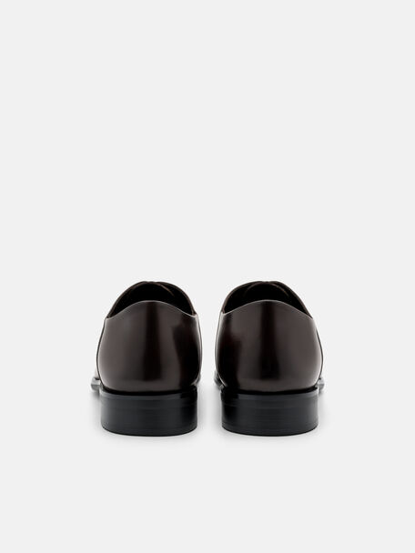 Burnished Leather Oxford Shoes, , hi-res
