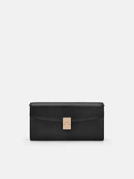 Jattle Leather Bi-Fold Long Wallet, 