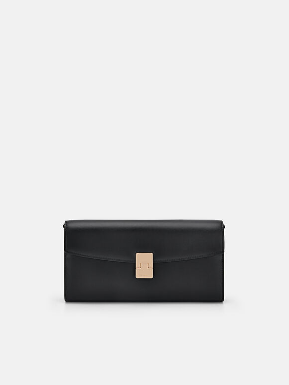 Jattle Leather Bi-Fold Long Wallet, 