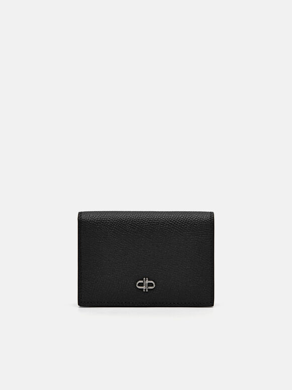 PEDRO Icon Leather Card Holder, Black, hi-res