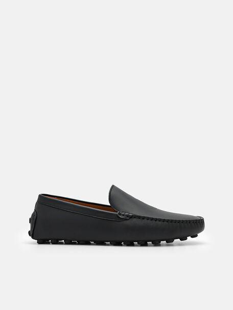PEDRO Icon Sepatu Kulit Driving, Black