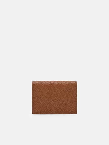 Tumbled Leather Bi-Fold Card Holder, 