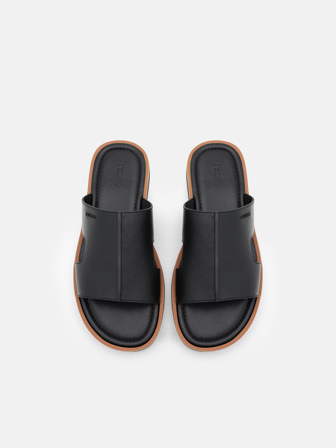Sandal Slide Kulit, , hi-res