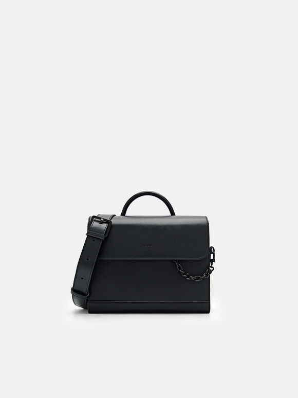 Tas Selempang Chainlink, Black, hi-res