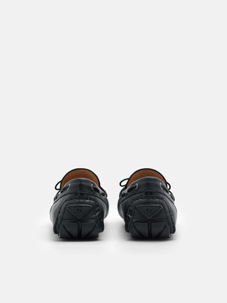 PEDRO Icon Leather Heel Sandals, Black