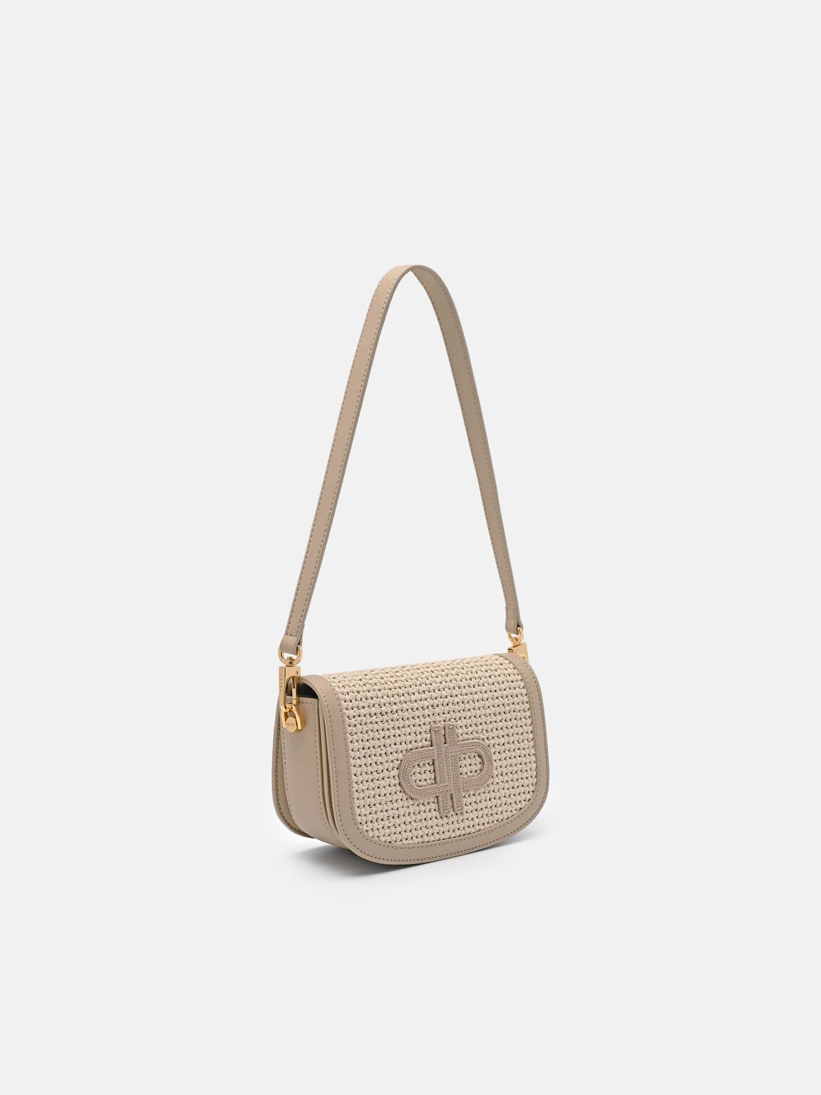 Duet Raffia Shoulder Bag, , hi-res