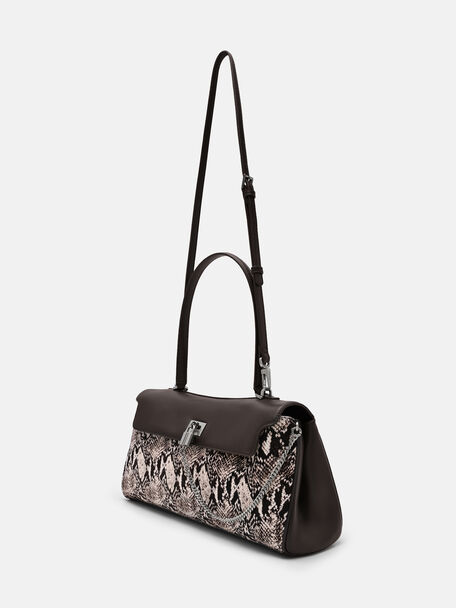 Tas Bahu Kulit Bulu Sapi Mirelle, , hi-res