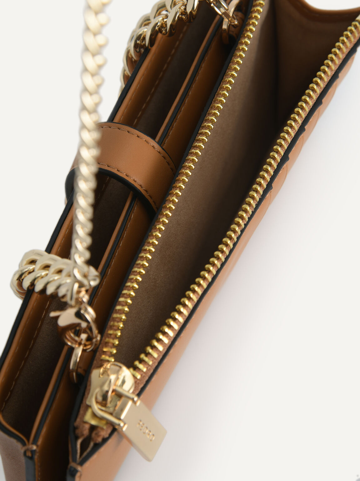 Textured Leather Phone Pouch, 