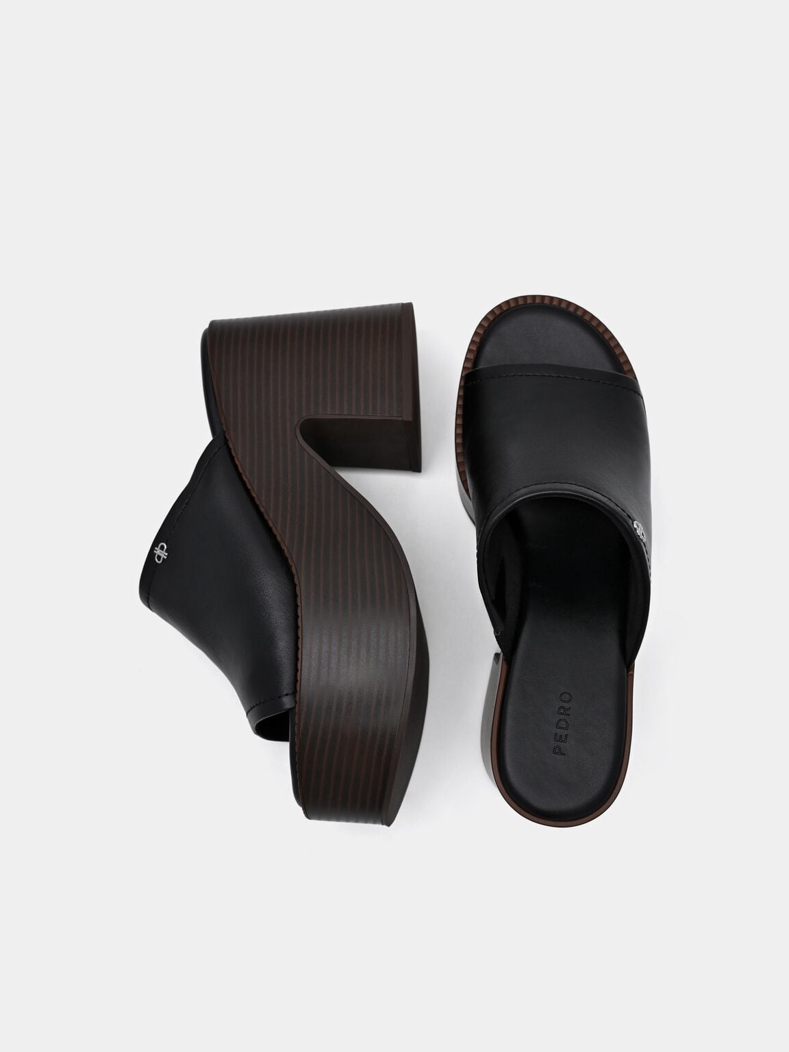 Estella Leather Platform Wedge Sandals, , hi-res