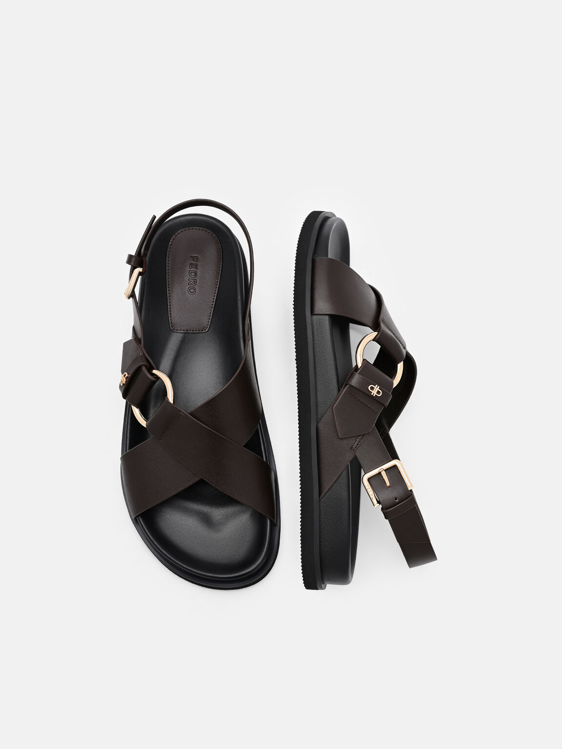 Goya Leather Backstrap Sandals, , hi-res