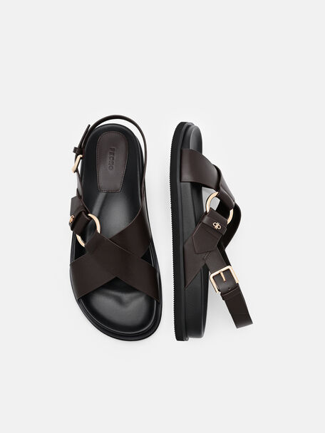 Goya Leather Backstrap Sandals, , hi-res