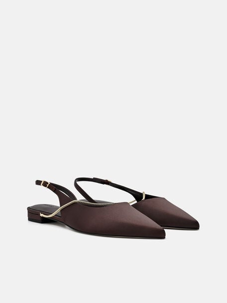 Marland Flat Ballerina Kulit, 