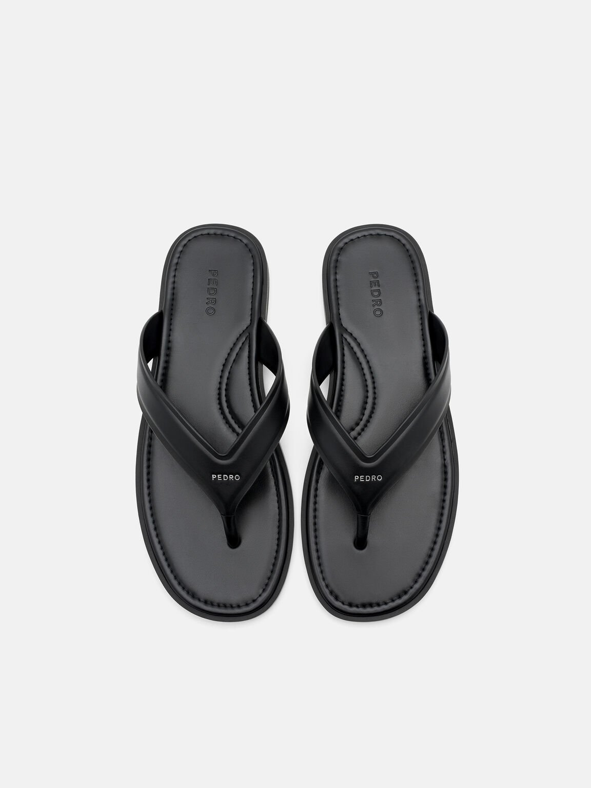 Leather Thong Sandals, , hi-res