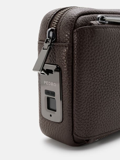 Fingerprint Lock Clutch Bag, , hi-res