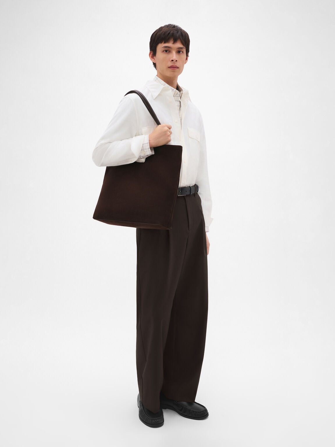 Asher Suede Tote Bag, 