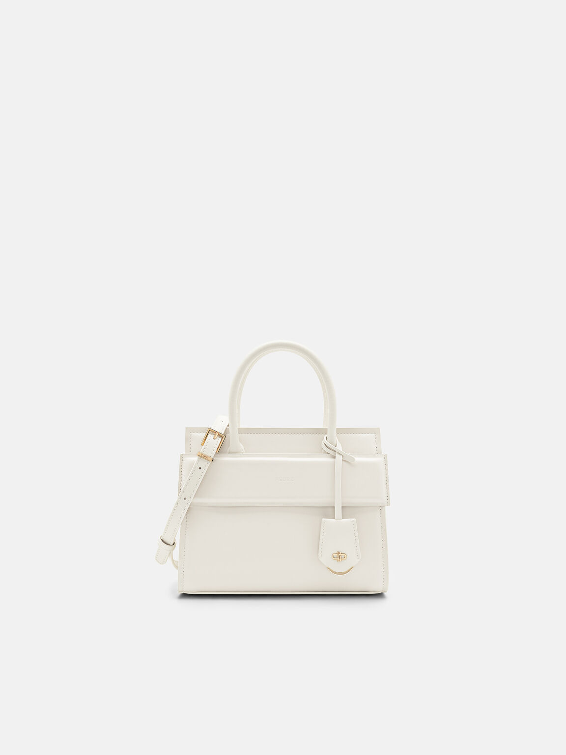 PEDRO Studio Tas Tangan Kulit, Chalk