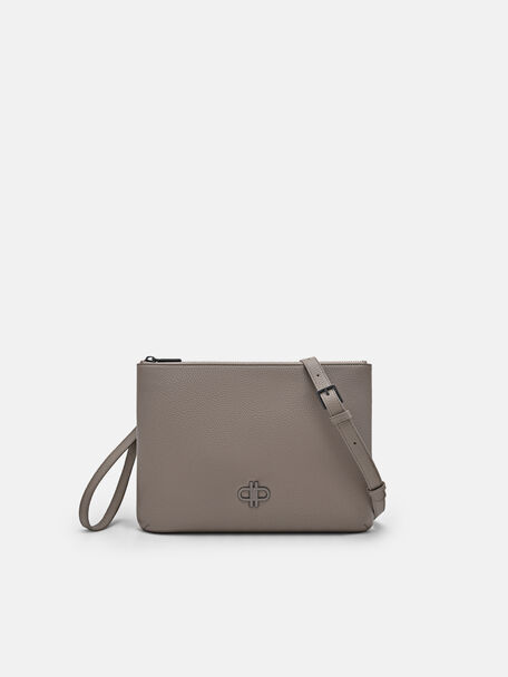 Two-Way Leather Clutch Bag, 
