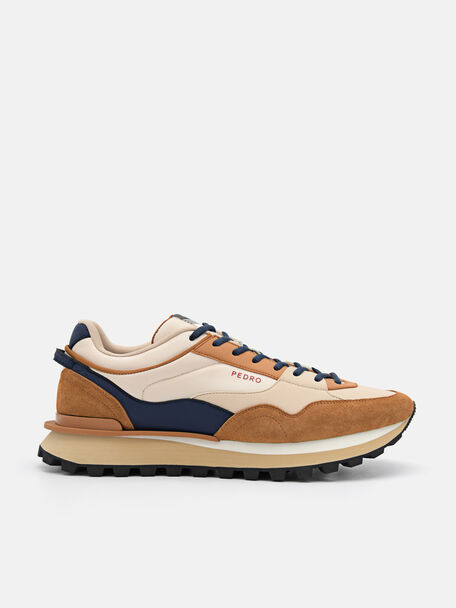 Men's Stream Suede Sneakers, Camel, hi-res