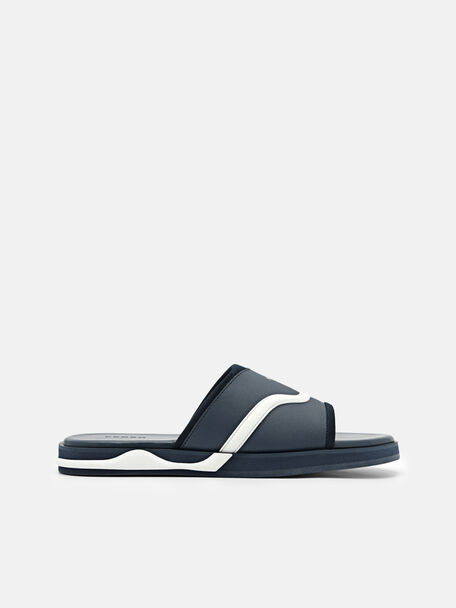 Embossed Slide Sandals, , hi-res