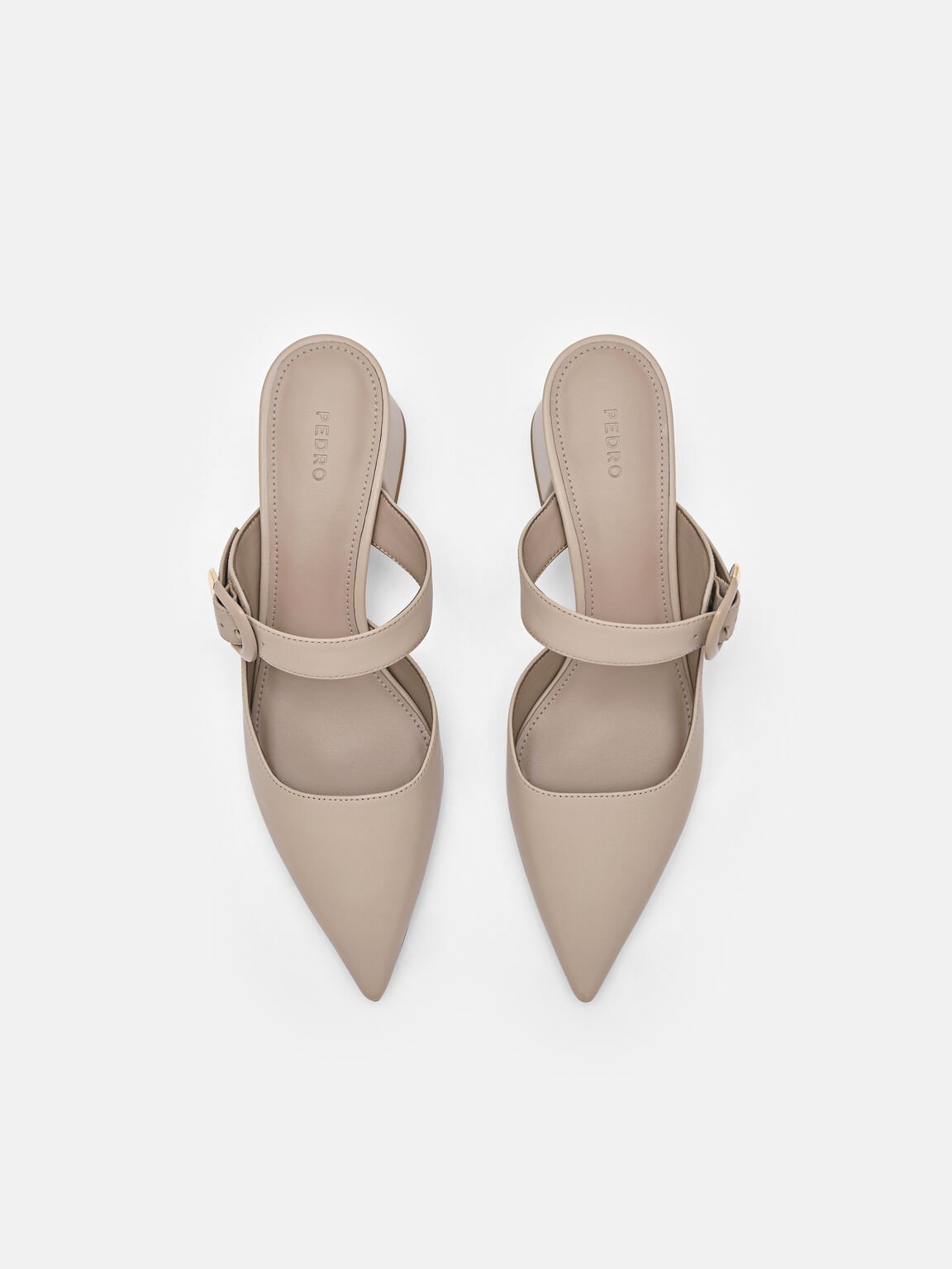 Bridget Leather Heel Mules, , hi-res