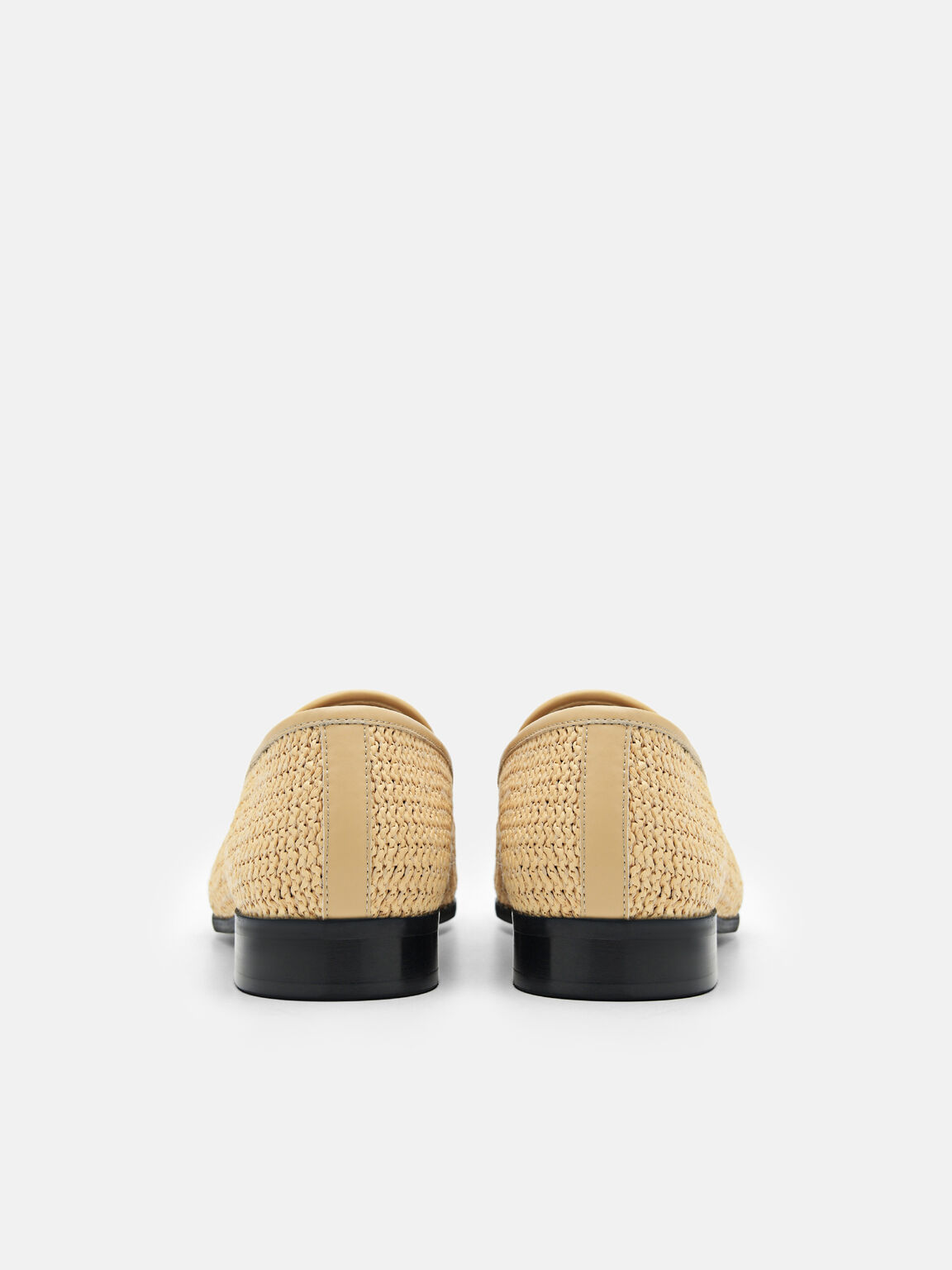 Woven Raffia Loafers, 