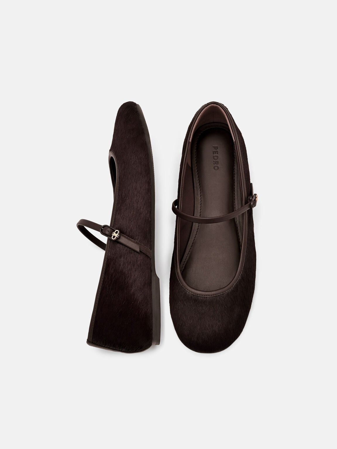 Claude Calf Hair Mary Jane Flats, , hi-res