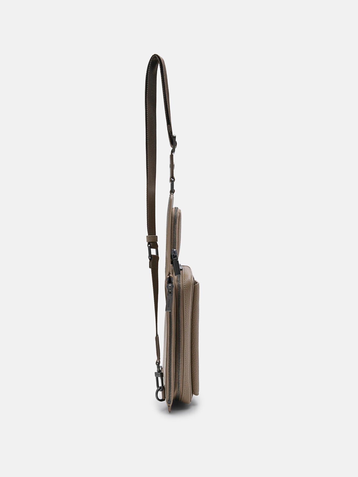 Pouch Crossbody Kulit Tumbled, 