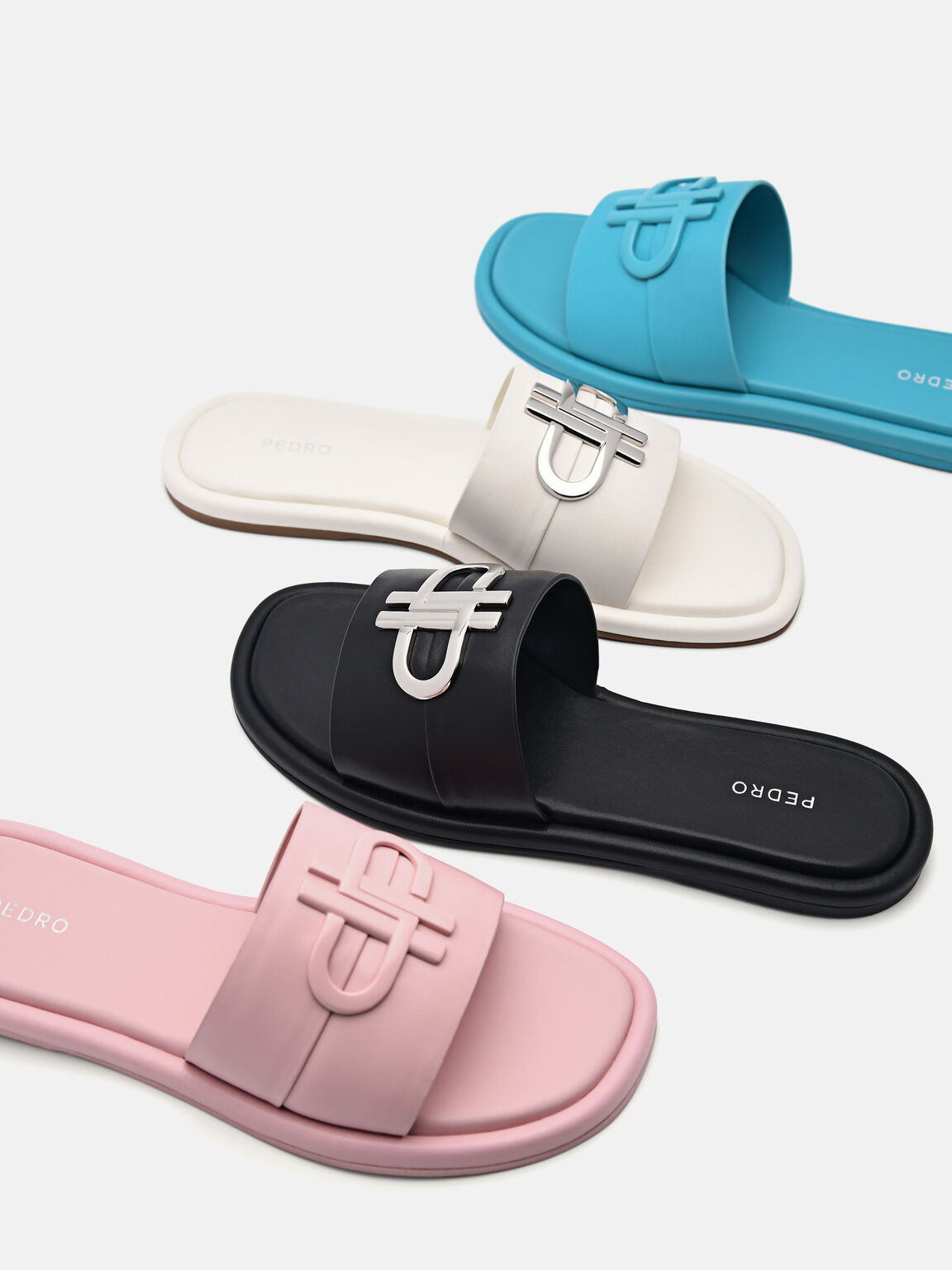 PEDRO Icon Leather Slide Sandals, 