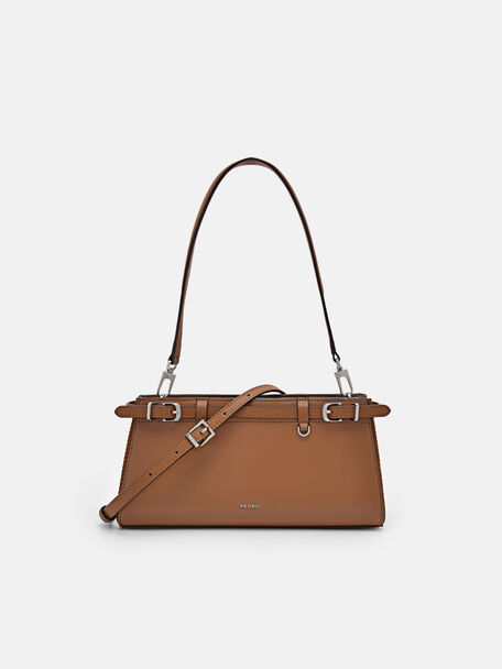PEDRO Studio Phoebe Leather Shoulder Bag, Cognac, hi-res