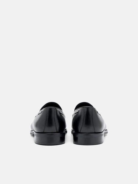 PEDRO Icon Leather Heel Sandals, Black